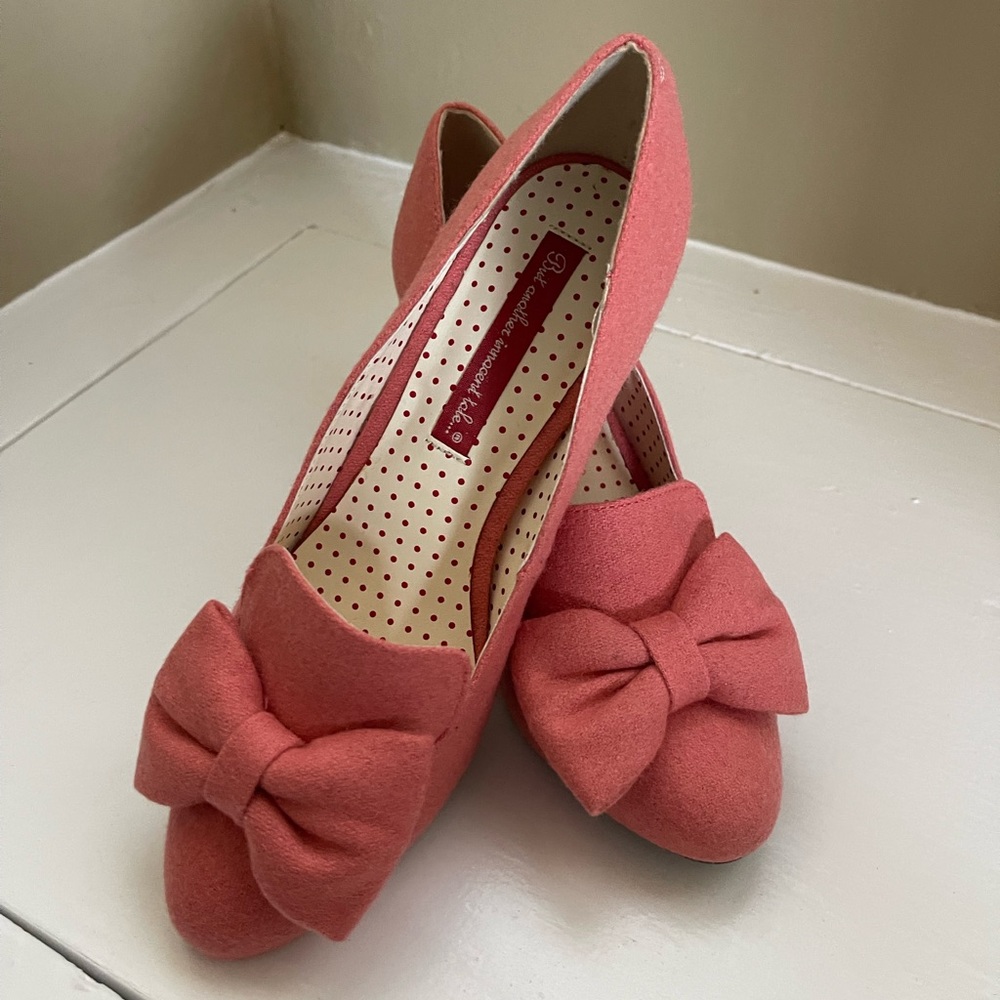 Pink Bow Heels